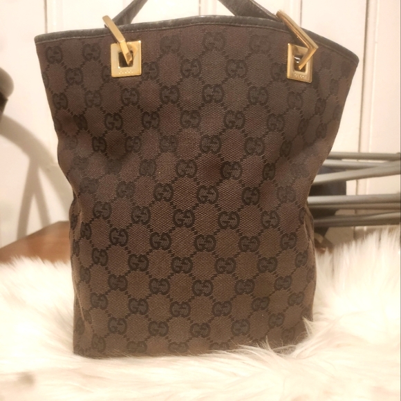 GUCCI MONOGRAM TOTE - Picture 1 of 10
